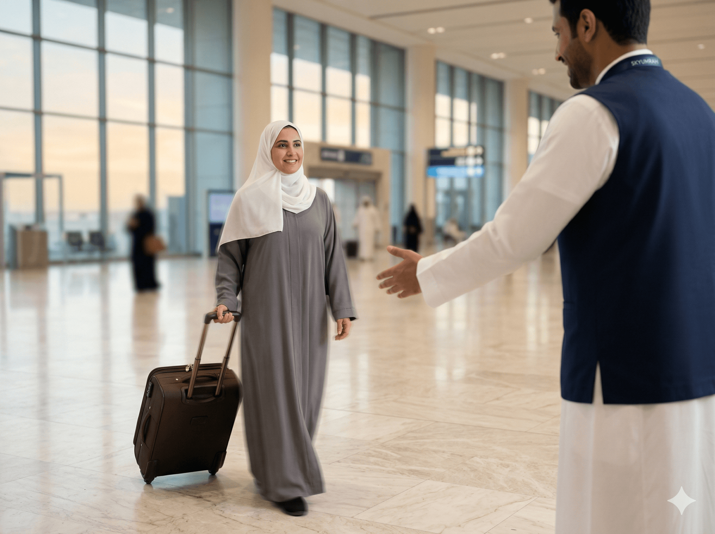 Airport pickup and transfer for pilgrims