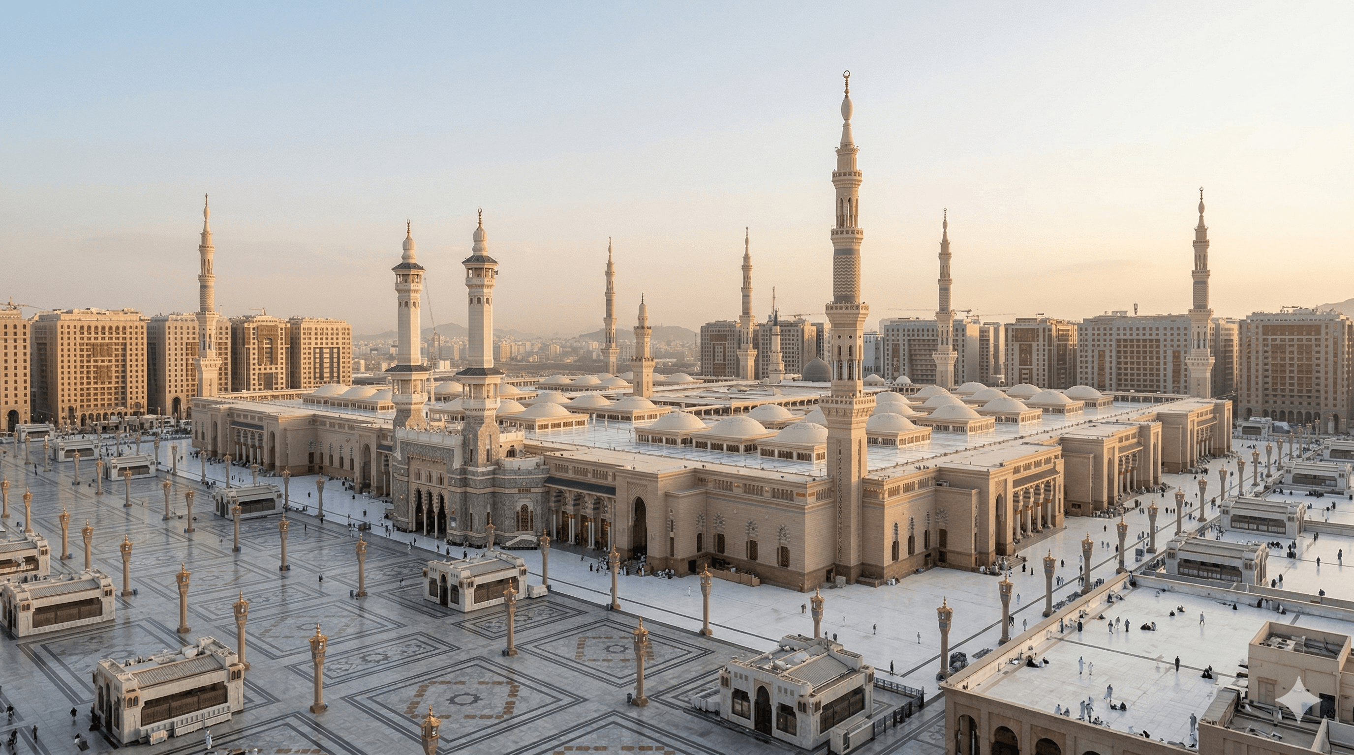 Panoramic view of Makkah and Masjid al-Haram